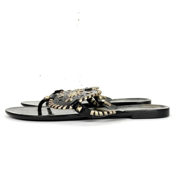 Jack Rogers Womens Georgica Jelly Sandals Camo Flip Flops Medallion Size 10 - Picture 8 of 10